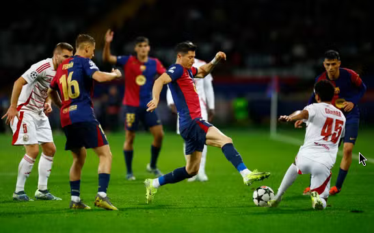 Champions League: Barça beat Brest, with Lewandowski hitting century