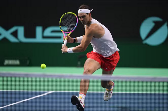 One last smash for Rafael Nadal before he steps off courts