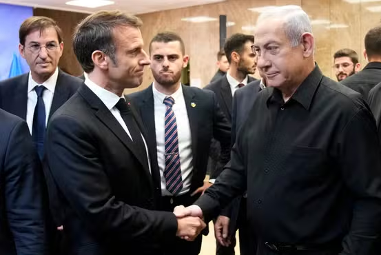 Netanyahu says Macron allows Israeli companies at Paris Air Show