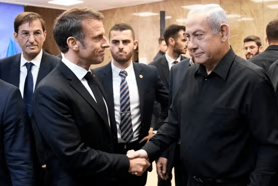 Netanyahu says Macron allows Israeli companies at Paris Air&nbsp;Show