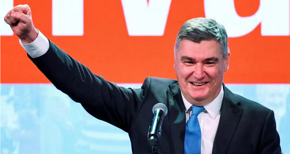 Croatian president re-elected in landslide victory
