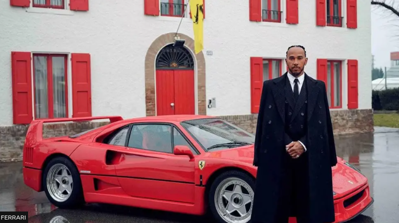 Hamilton ‘realises dream’ on first day at Ferrari