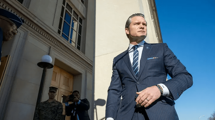 Hegseth arrives for 1st day at Pentagon stressing Defense’s mission to protect ‘sovereign territory of the&nbsp;US’