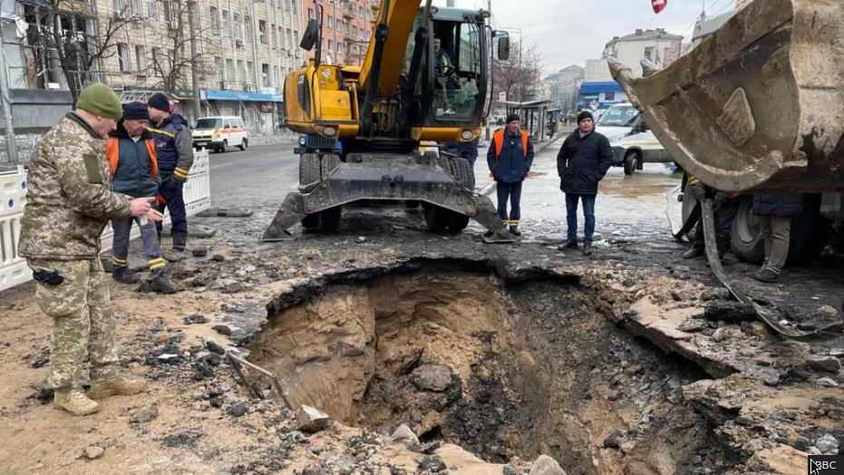 Three killed in strike on central Kyiv, Ukraine says