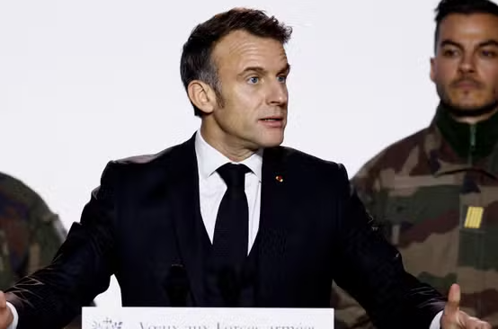 Macron calls on Europe to ‘wake up’ and spend more on defense as Trump takes office