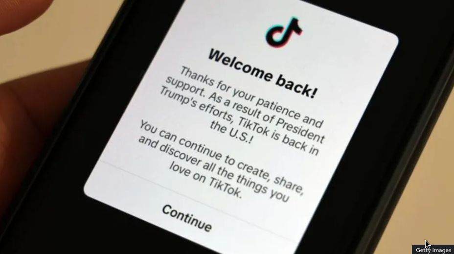 Why is TikTok back after being banned for one day?