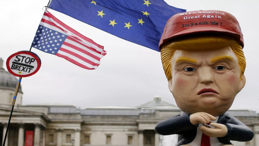 Trump takes aim at EU and UK in latest tariff&nbsp;threat