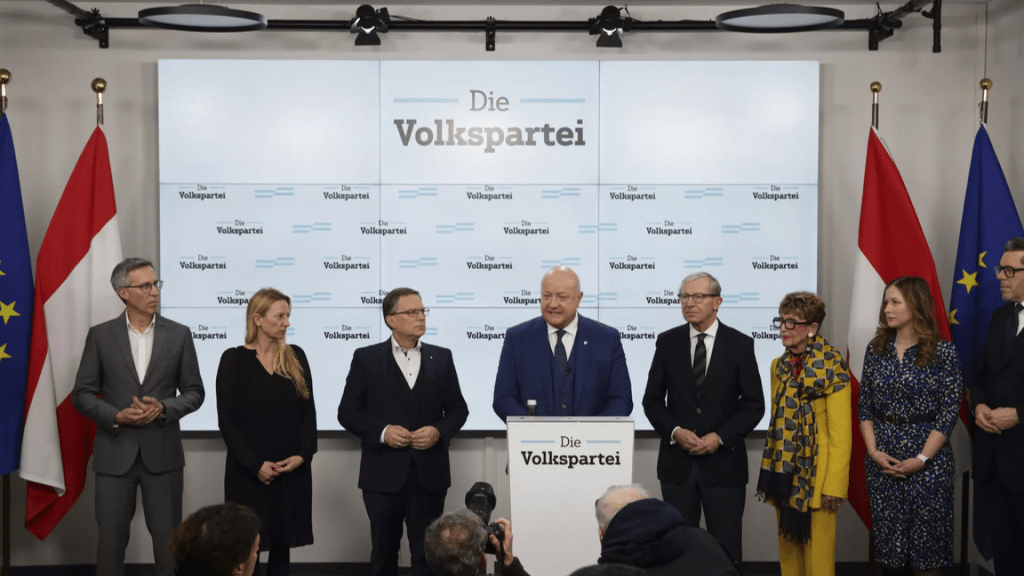 Austria’s biggest centrist parties inch close to forming new coalition without&nbsp;far-right