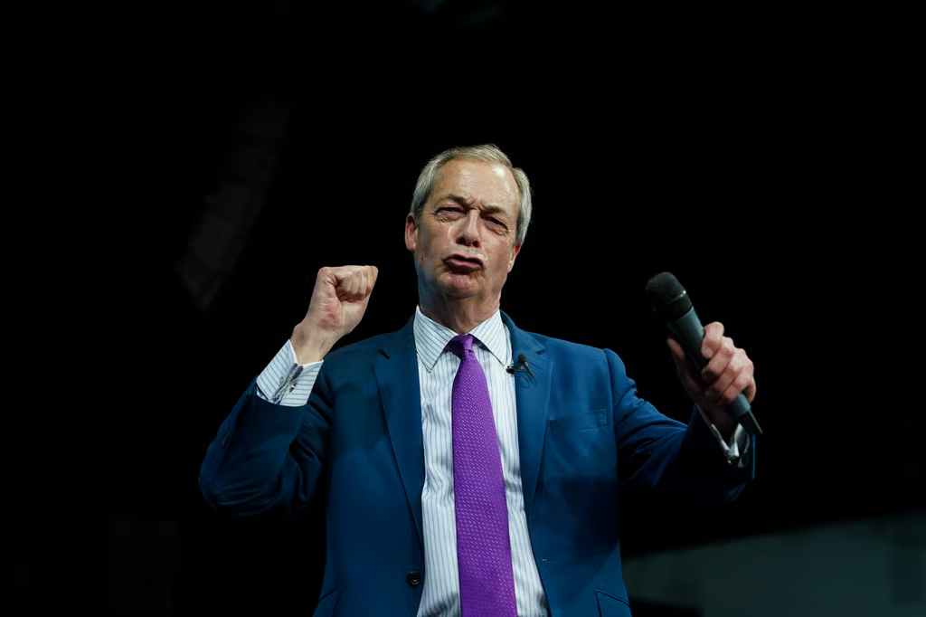 Nigel Farage overtakes Labour in new poll