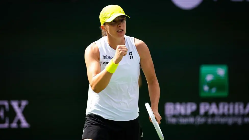 Dominant Swiatek into Indian Wells quarter-finals