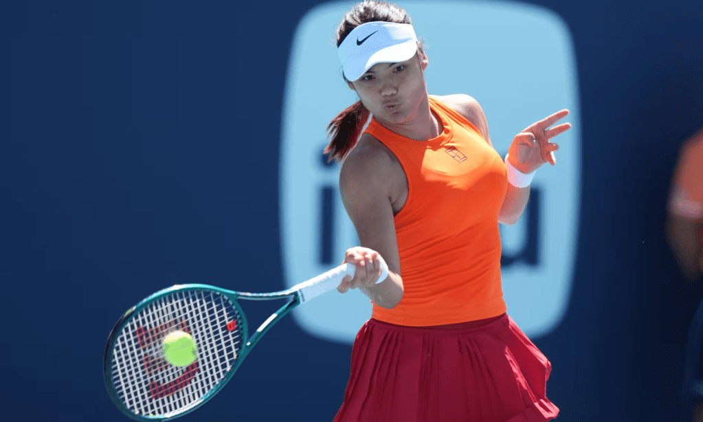 Emma Raducanu races through in Miami Open as Kessler pulls out&nbsp;injured
