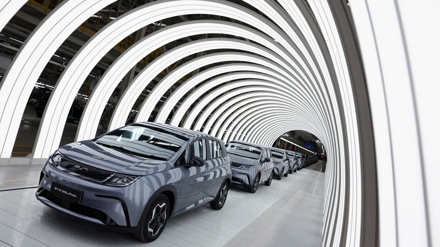 Chinese EV giant BYD outpaces Tesla with annual sales of more than $100 billion