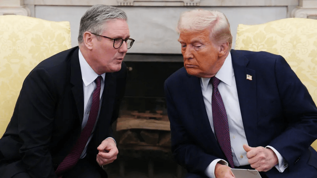 Starmer and Trump discuss ‘productive negotiations’ on economic&nbsp;deal