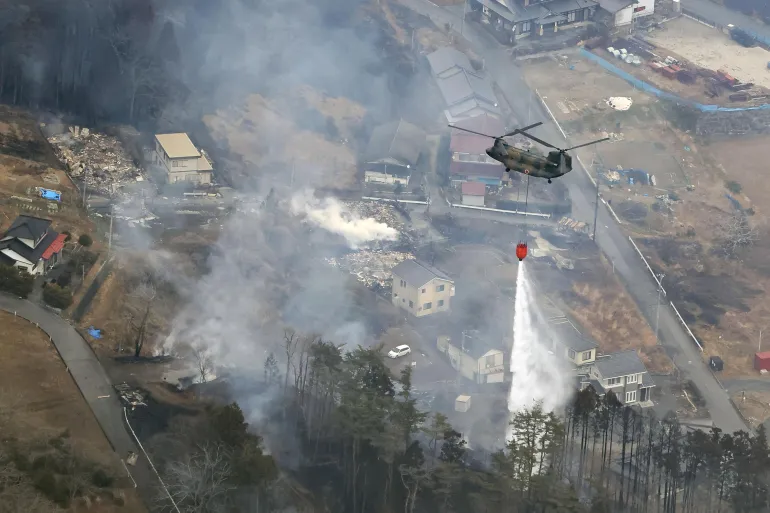 Japan deploys 2,000 firefighters to tackle worst forest blaze in decades