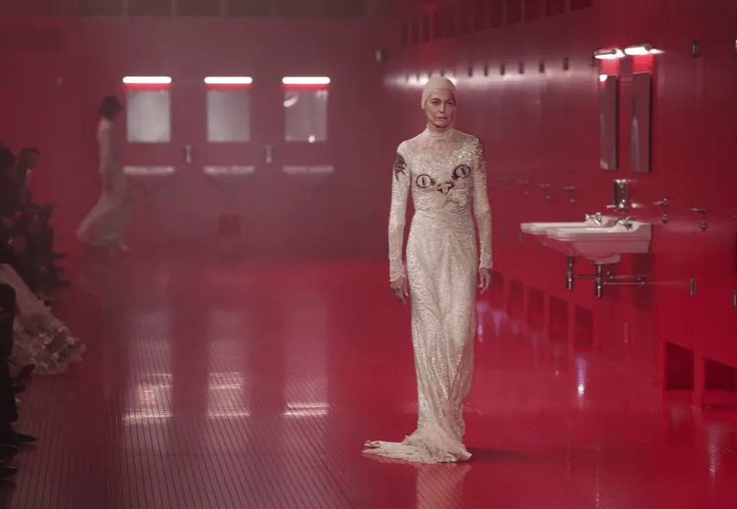 Valentino’s Michele upends high fashion by setting Paris show inside staged public&nbsp;toilets