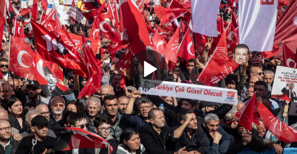 Turkish opposition rallies in defence of jailed Istanbul mayor in mass protest