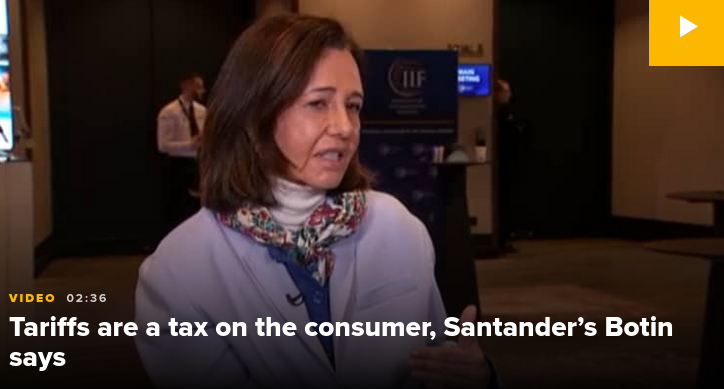 Trump’s tariffs push will hit the U.S. harder than Europe in the short term, Santander chair says