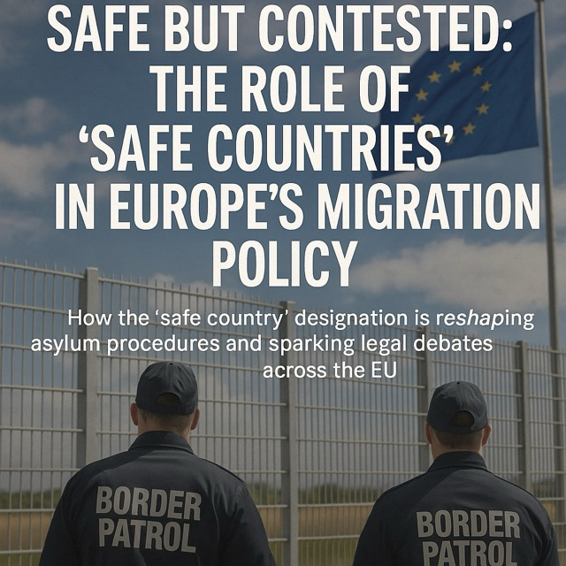 Safe but Contested: The Role of ‘Safe Countries’ in Europe’s Migration Policy