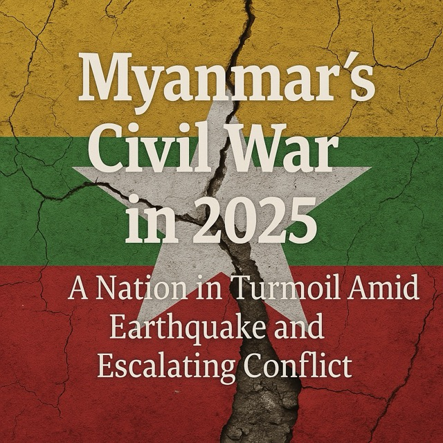 Myanmar’s Civil War in 2025: A Nation in Turmoil Amid Earthquake and Escalating Conflict