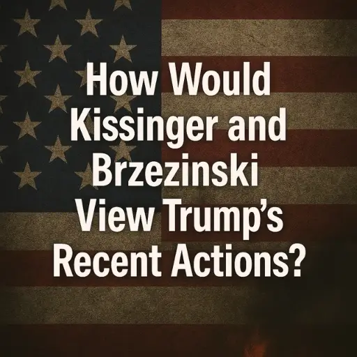 If the Strategists Spoke: How Kissinger and Brzezinski Might React to Trump’s Recent Political and Financial Turmoil