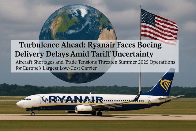 Turbulence Ahead: Ryanair Faces Boeing Delivery Delays Amid Tariff&nbsp;Uncertainty