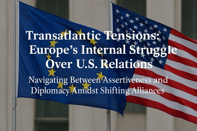 Transatlantic Tensions: Europe’s Internal Struggle Over U.S.&nbsp;Relations