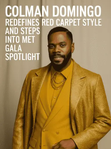 Colman Domingo Redefines Red Carpet Style and Steps into Met Gala Spotlight