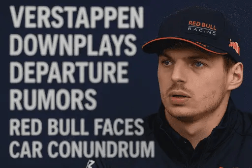 Verstappen Downplays Departure Rumors as Red Bull Faces Car&nbsp;Conundrum