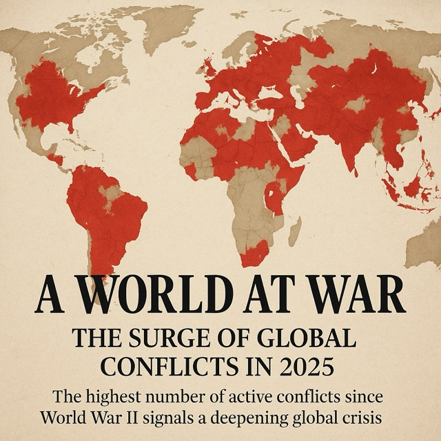 A World at War: The Surge of Global Conflicts in 2025