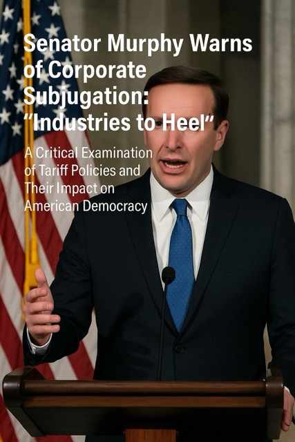 Senator Murphy Warns of Corporate Subjugation: “Industries to Heel”