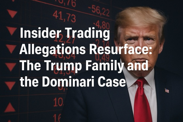 Insider Trading Allegations Resurface: The Trump Family and the Dominari Case