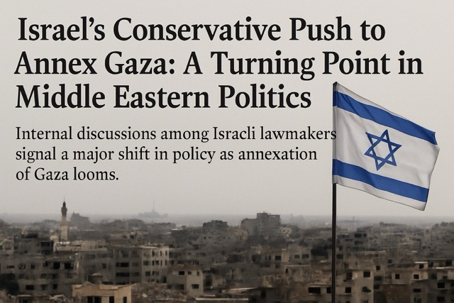 Israel’s Conservative Push to Annex Gaza: A Turning Point in Middle Eastern Politics