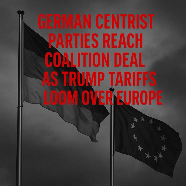 German Centrist Parties Reach Coalition Deal as Trump Tariffs Loom Over&nbsp;Europe