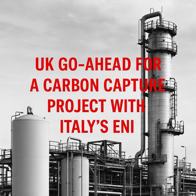 Green Light for Carbon Capture: UK Approves Major Project with Italy’s&nbsp;ENI