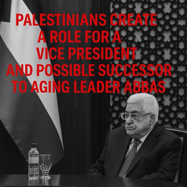 A New Chapter: Palestinians Establish Vice Presidency Amid Leadership Transition