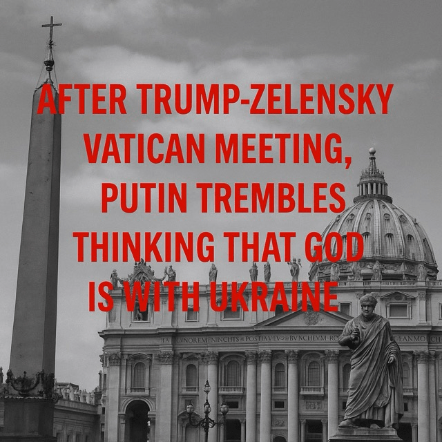 After the Vatican Meeting Between Trump and Zelensky, Putin Trembles, Fearing God is with&nbsp;Ukraine