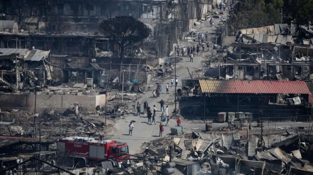 Three migrants acquitted over fire at Greece’s Moria refugee camp