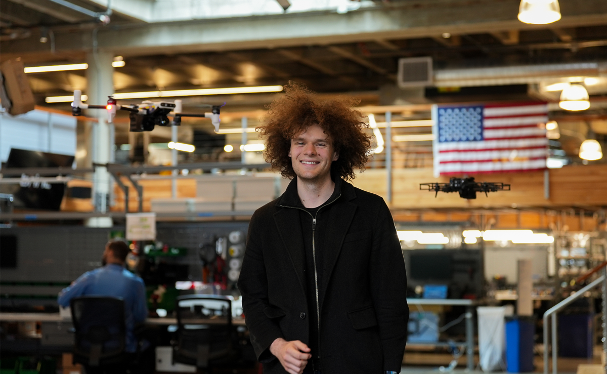 A 25-year-old police drone founder just raised $75M led by Index