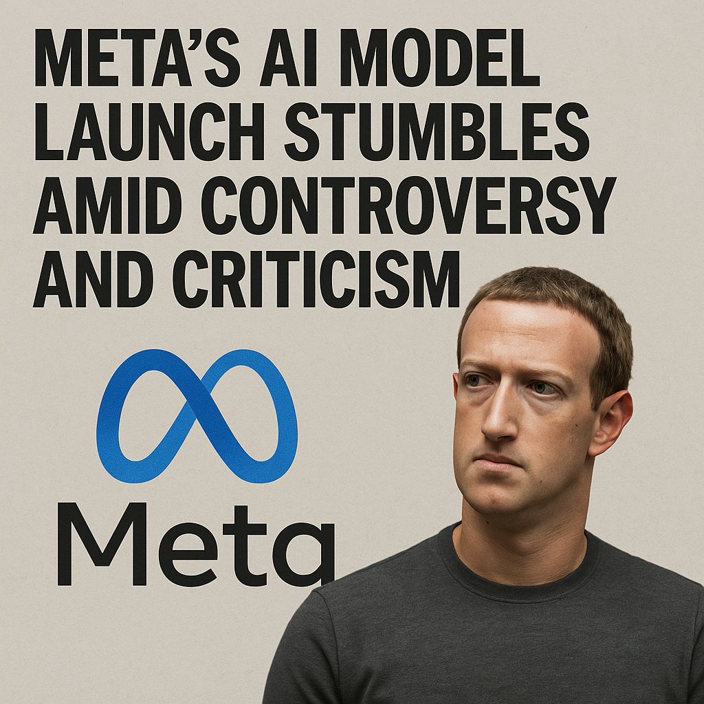Meta’s AI Model Launch Stumbles Amid Controversy and Criticism