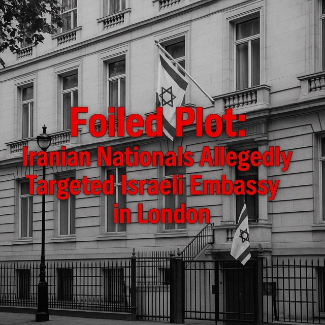 Foiled Plot: Iranian Nationals Allegedly Targeted Israeli Embassy in London