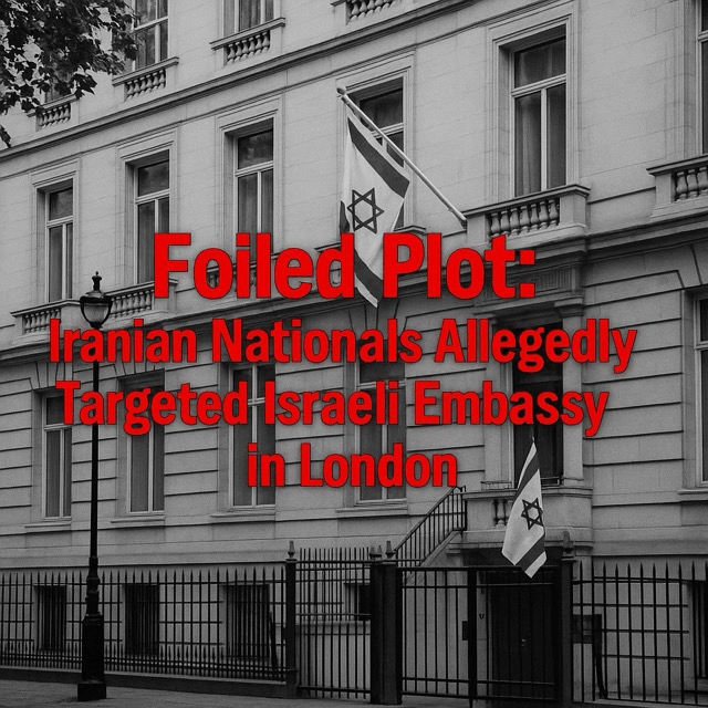 Foiled Plot: Iranian Nationals Allegedly Targeted Israeli Embassy in&nbsp;London