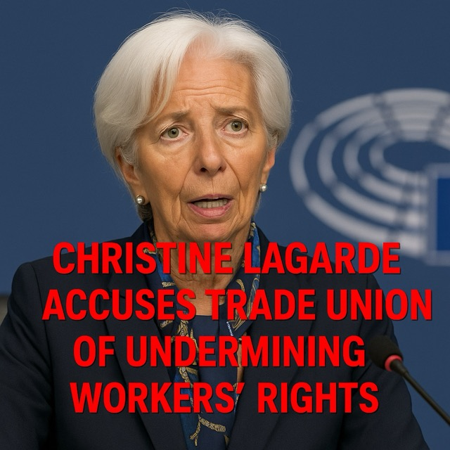 Christine Lagarde Accuses Trade Union of Undermining Workers’ Rights