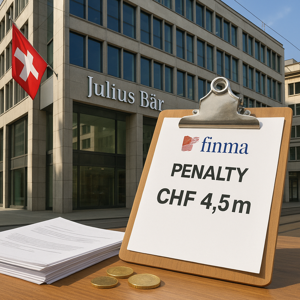 FINMA Levies CHF 4.5 Million Penalty on Julius Baer: Fresh Questions over Anti‑Money‑Laundering Controls