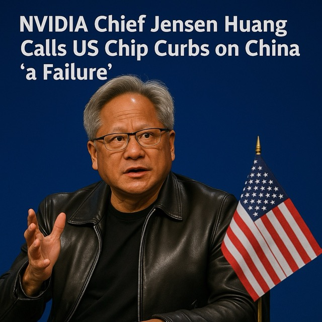 Nvidia CEO Jensen Huang Criticizes U.S. Chip Sanctions on China as “a Failure”