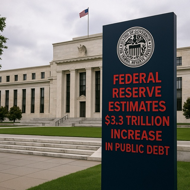 Federal Reserve Projects $3.3 Trillion Surge in U.S. National Debt by End of 2025