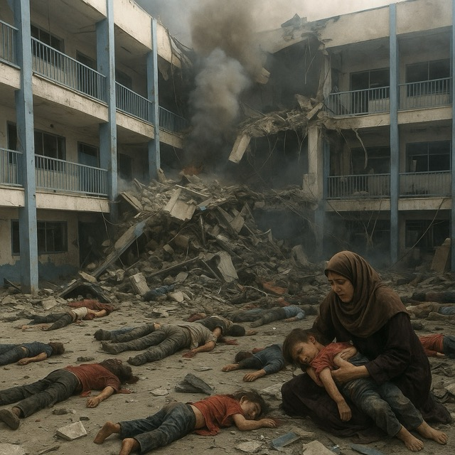 Tragedy in Gaza: Israeli Airstrike Hits School, Dozens Dead