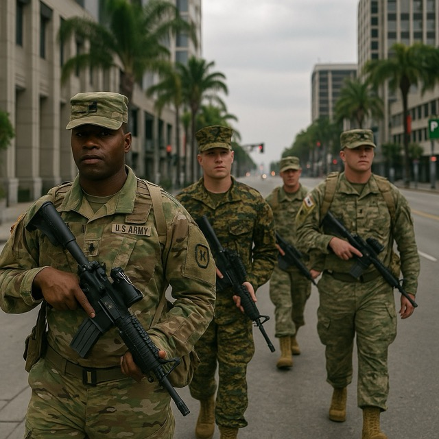 California Deploys Troops: National Guard and Marines to Secure State Cities