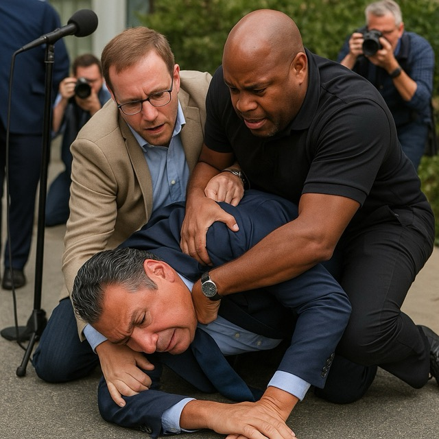 Tumbling Tactics: US Senator Alex Padilla Wrestled to Ground at LA News Conference