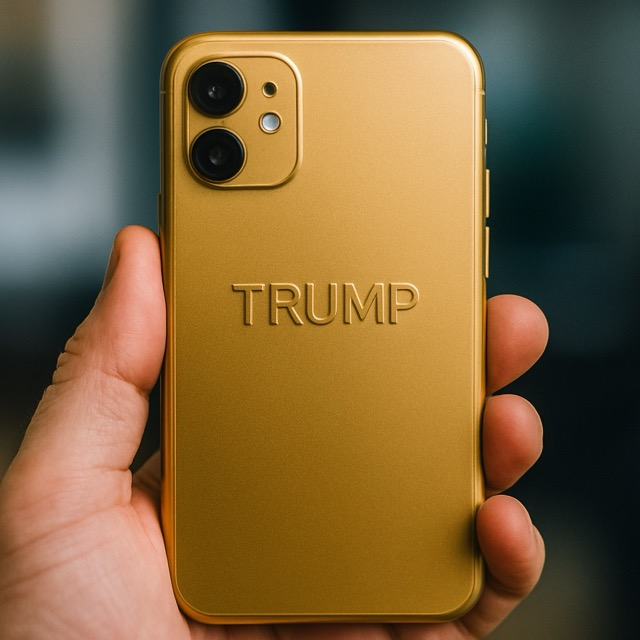 Trump Unveils Mobile Phone Plan with $499 Gold-Colored Device