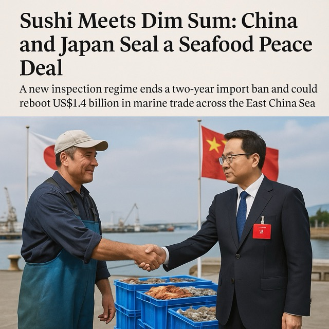 Sushi Meets Dim Sum: China and Japan Seal a Seafood Peace Deal